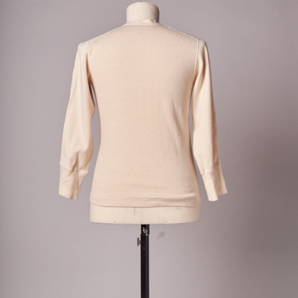 1950s US Military Henley Thermal Undershirt Long Sleeved
